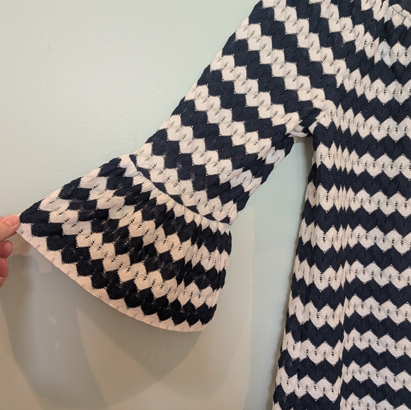 Trina Turk White and Navy Dress - Picture 3 of 7